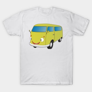 Classic lime green van cartoon T-Shirt